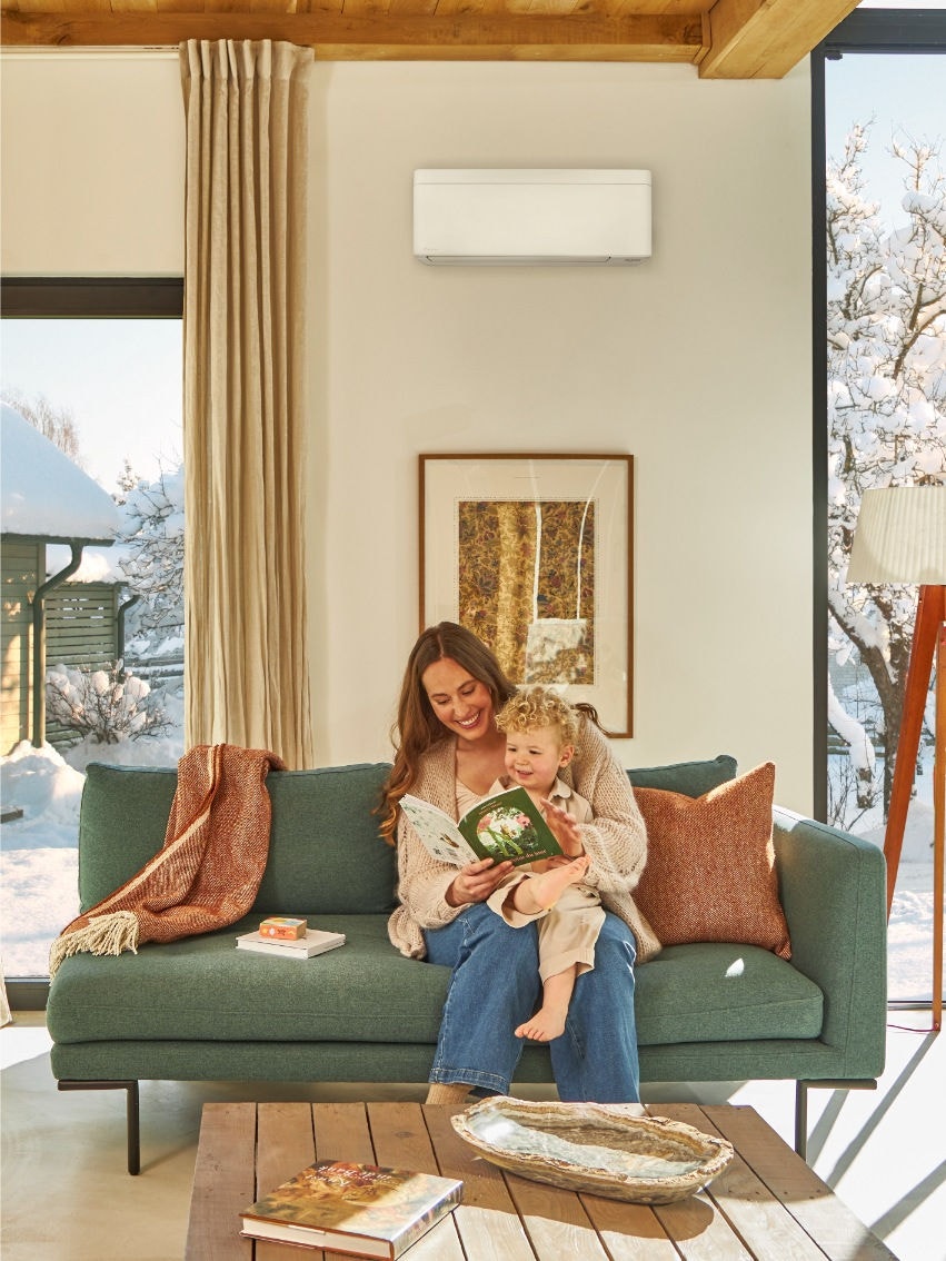 Matka s dcerou si užívají krásné chvíle ve skvělé teplotě, díky Daikin