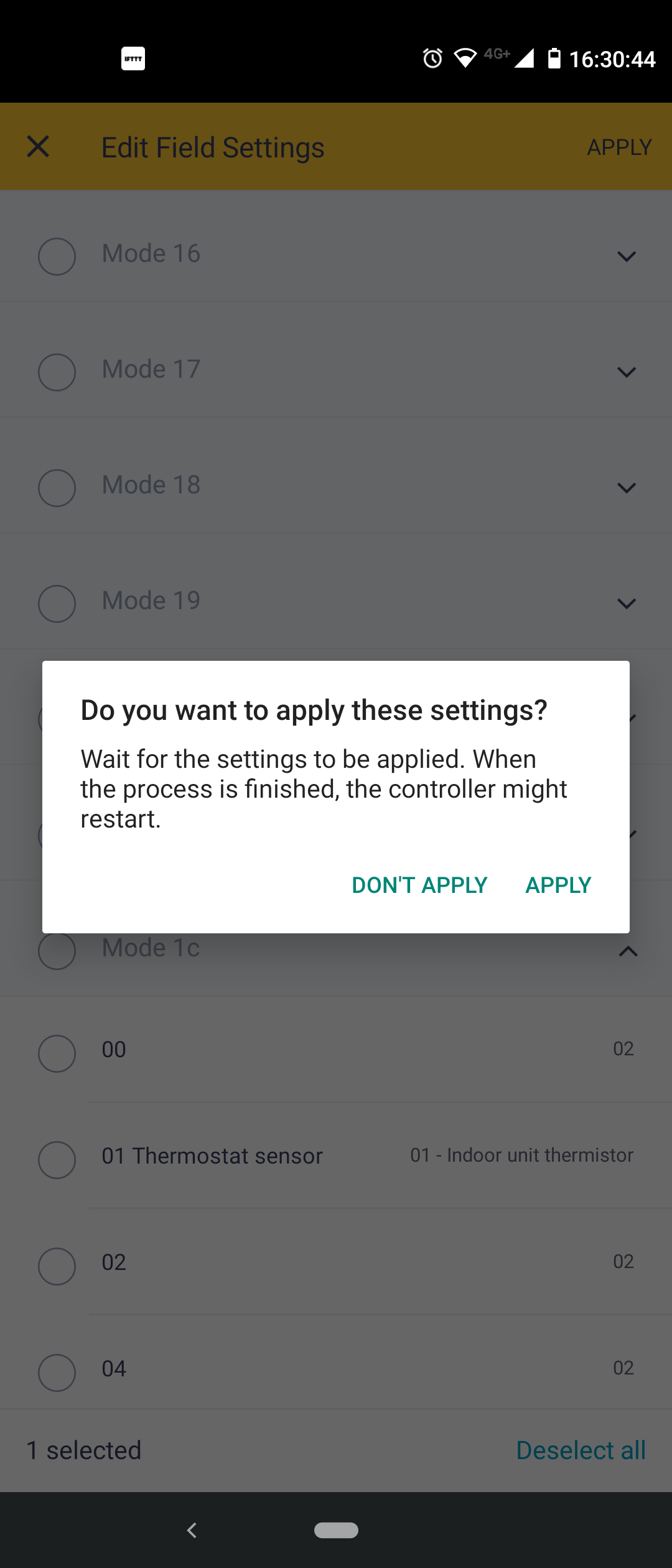 Vyskakovací okno Apply Setting Použít nastavení aplikace Madoka Assistant