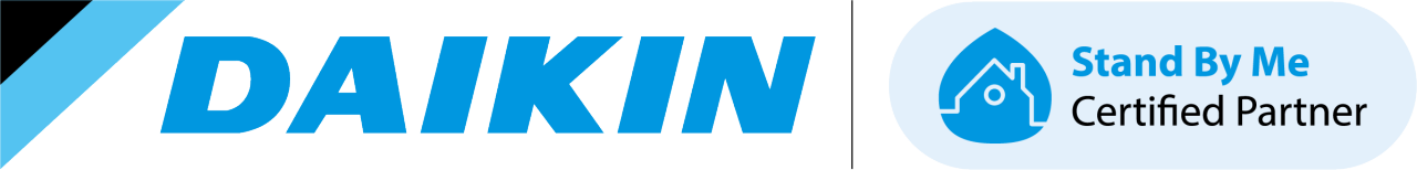 Logo programu Stand By Me Certified Partner společnosti Daikin