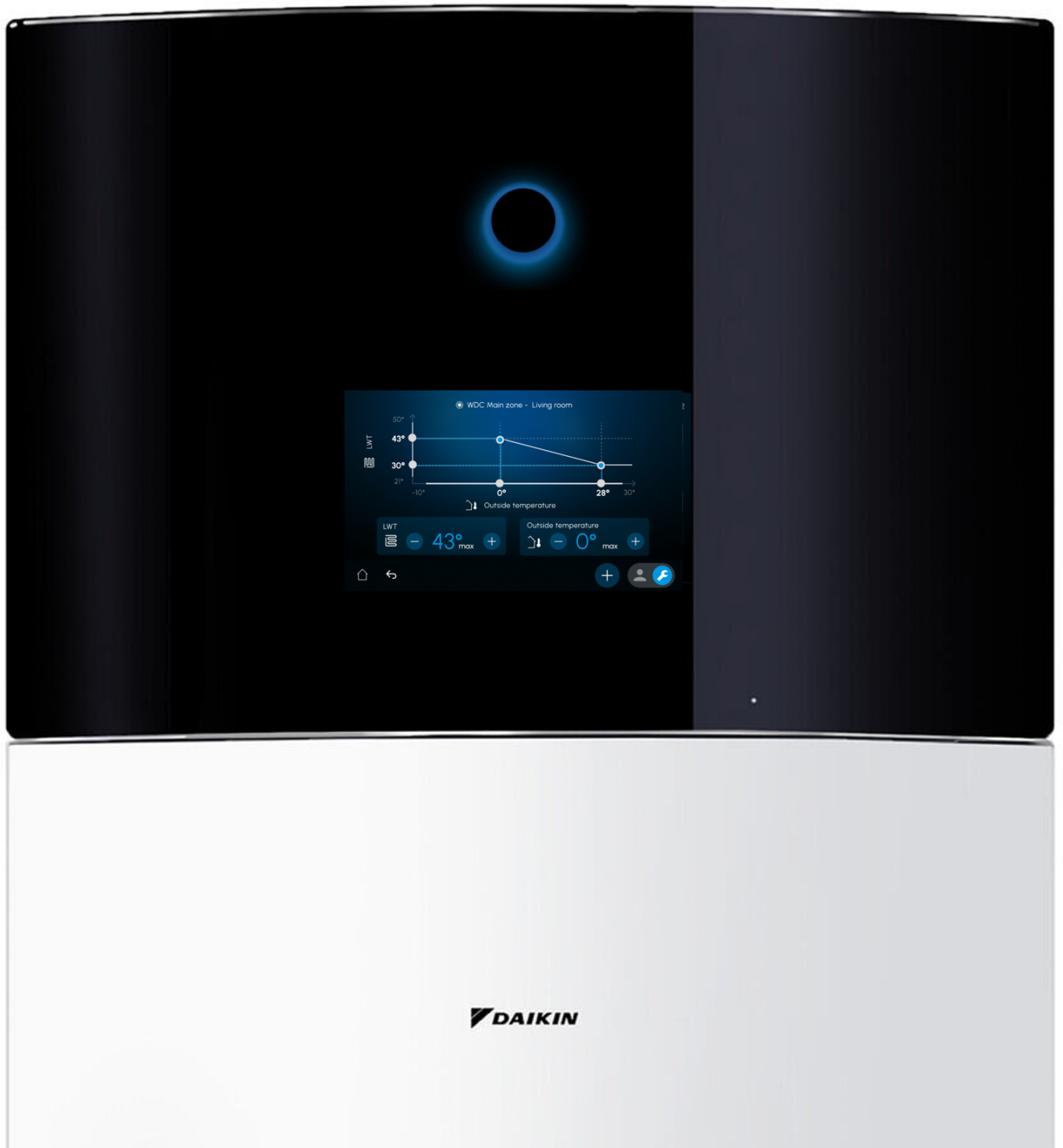 5“ barevný dotykový displej MMI společnosti Daikin Altherma.